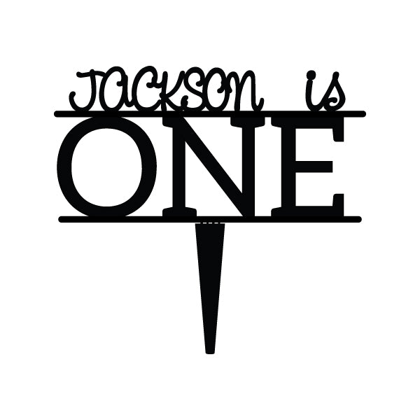 Personalized Baby's First Birthday Cake Topper