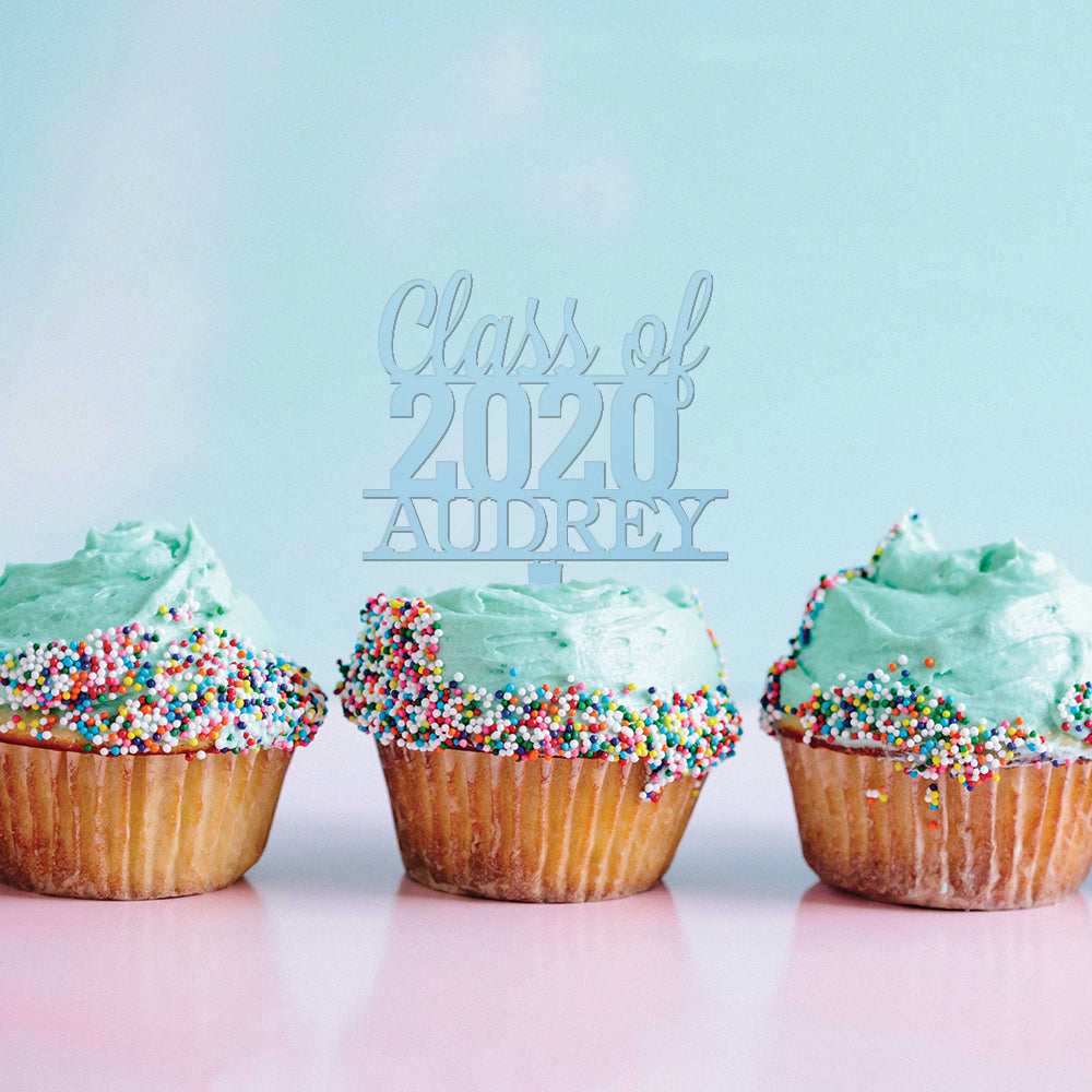 Class of Graduation Cupcake Topper