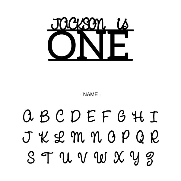 Personalized Baby's First Birthday Cupcake Topper