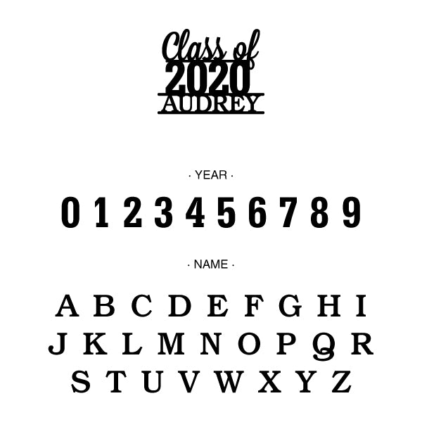 Class of Graduation Cupcake Topper