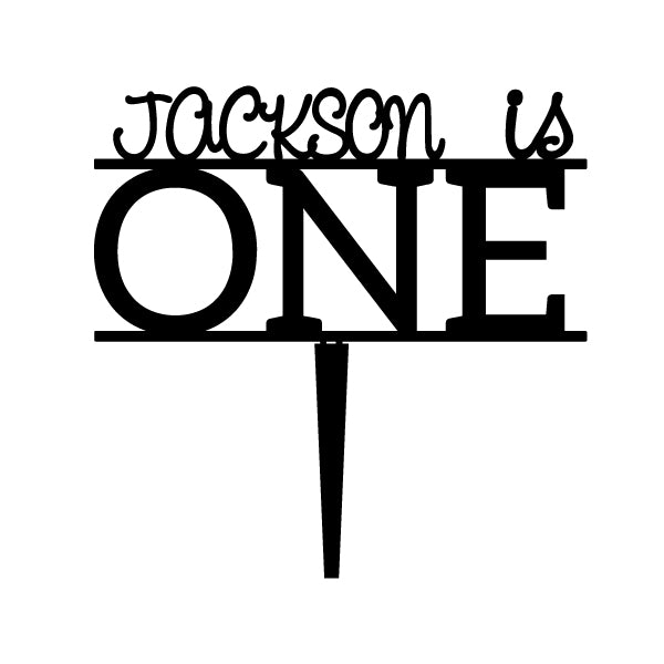 Personalized Baby's First Birthday Cupcake Topper