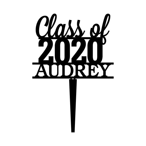 Class of Graduation Cupcake Topper