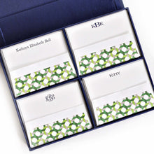 Load image into Gallery viewer, Grand Silk Stationery Box - Navy
