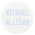 Letterpress Coasters - Deco Wedding