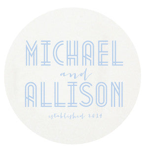 Letterpress Coasters - Deco Wedding