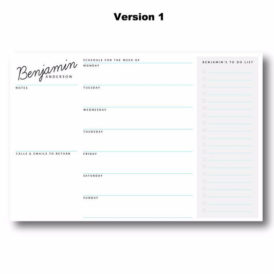 Benjamin - Personalized Desk Pad