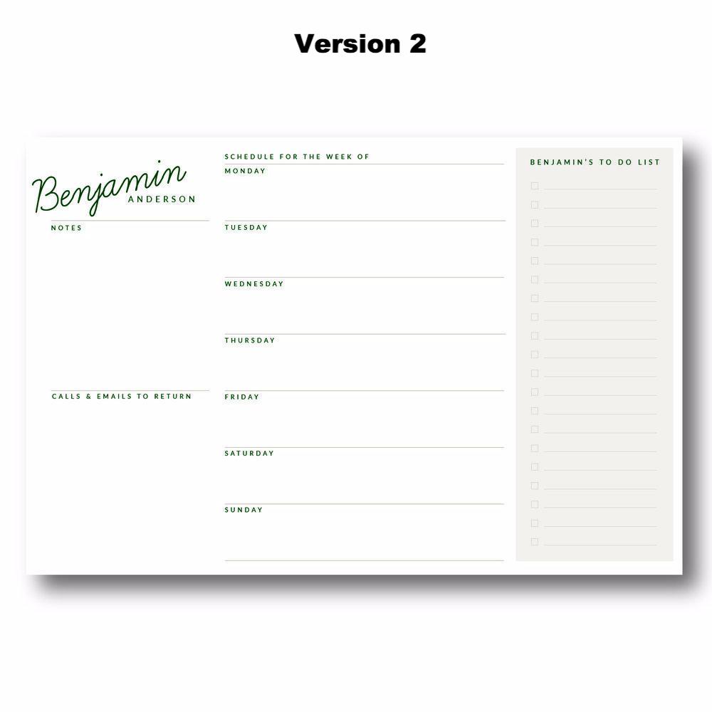 Benjamin - Personalized Desk Pad