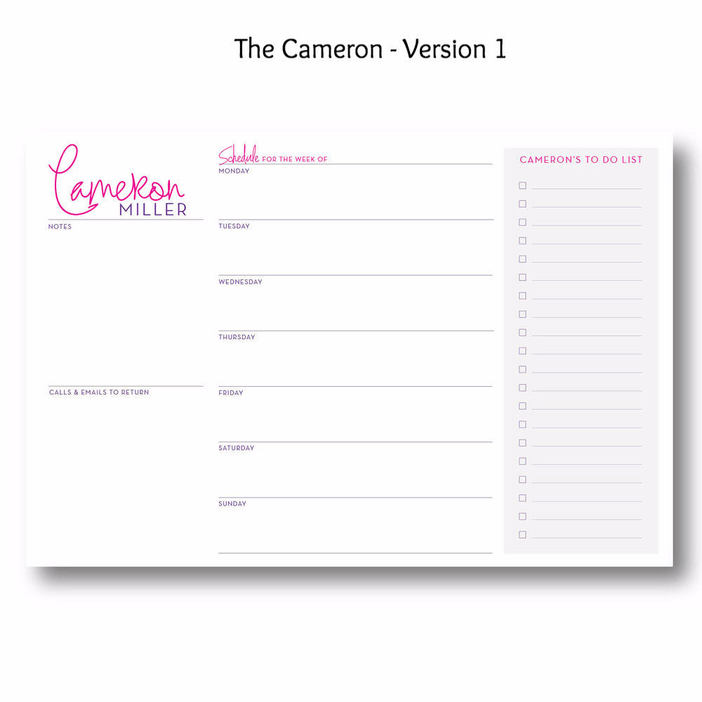Cameron - Personalized Desk Pad