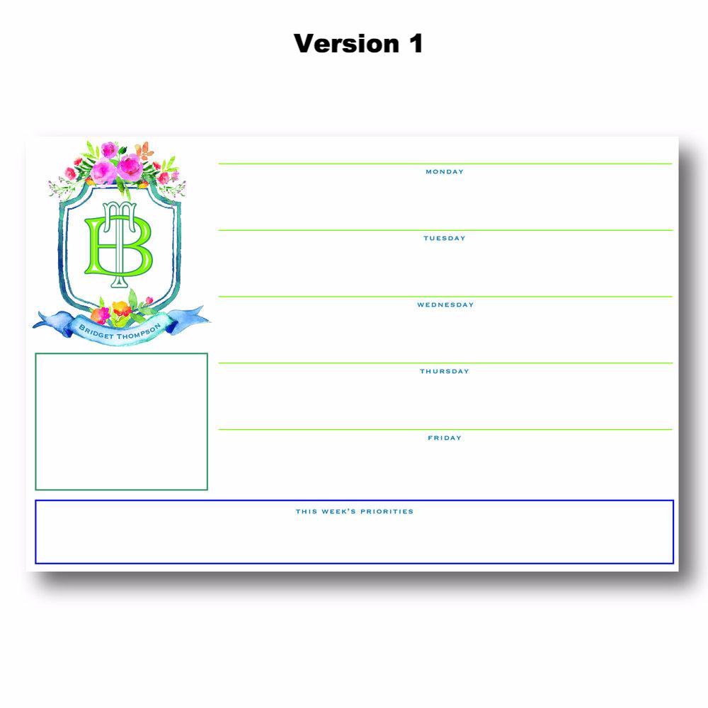 Crest - Personalized Desk Pad