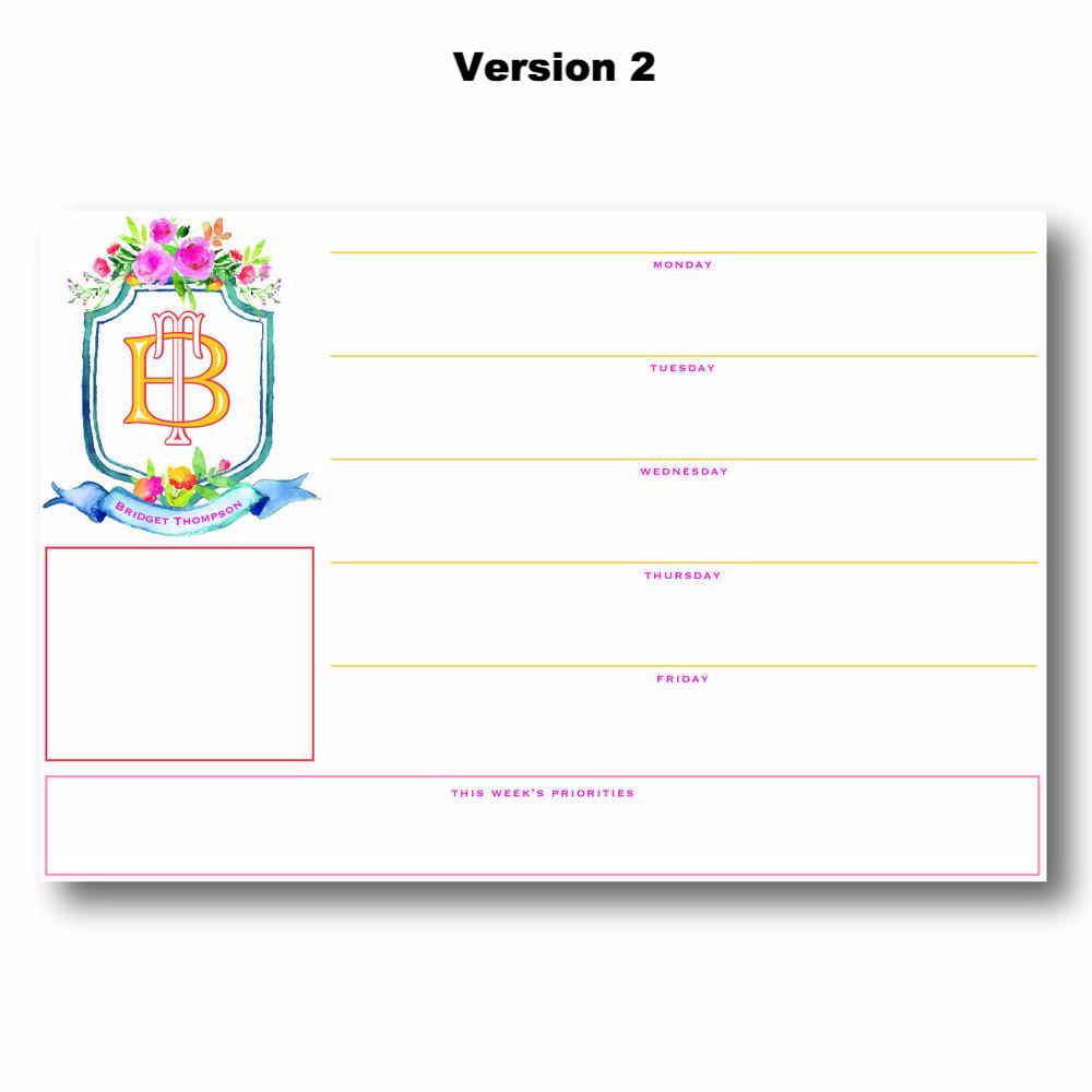 Crest - Personalized Desk Pad