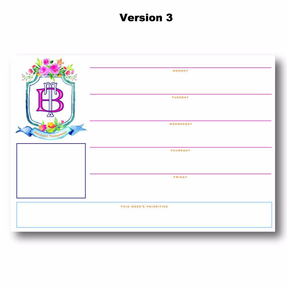 Crest - Personalized Desk Pad