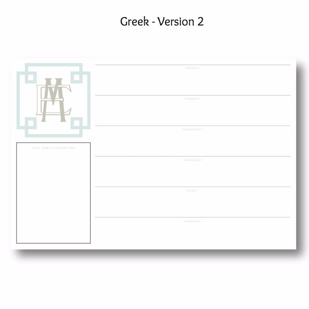 Greek - Personalized Desk Pad