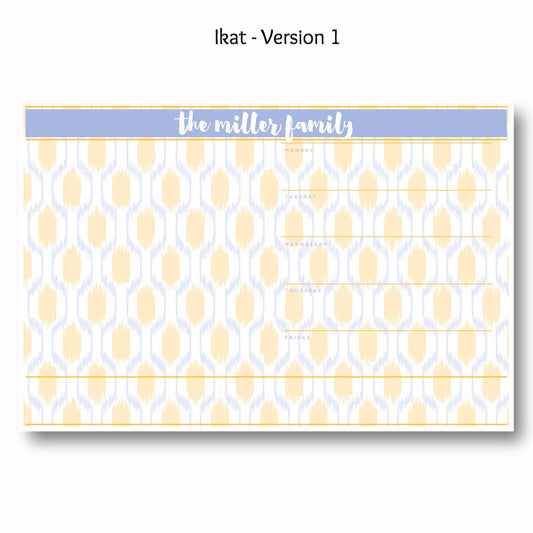 Ikat - Personalized Desk Pad