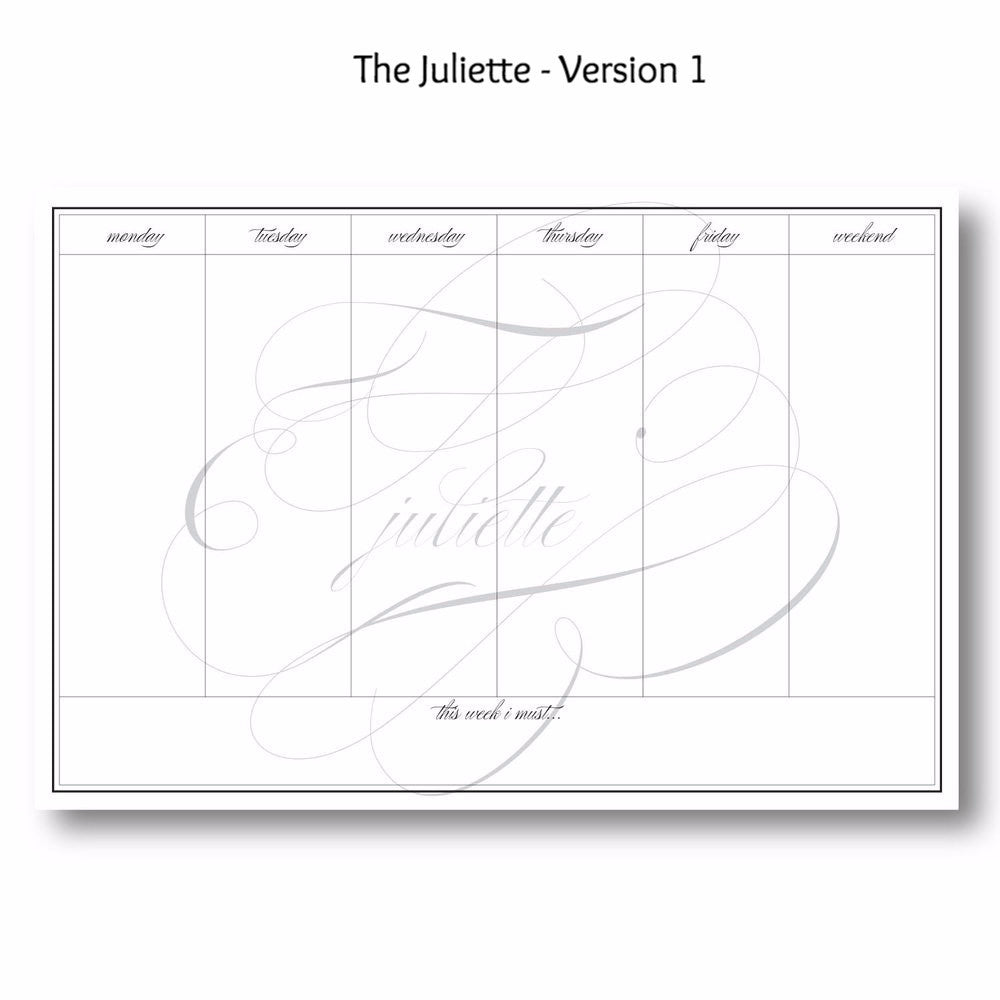 Juliette - Personalized Desk Pad