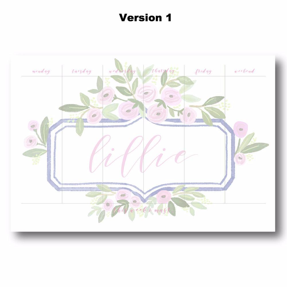 Lillie - Personalized Desk Pad