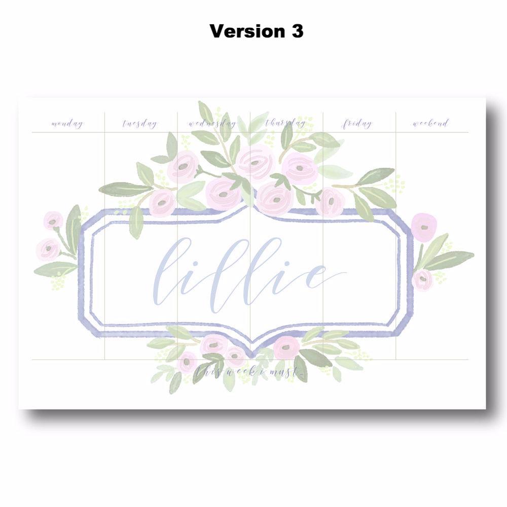 Lillie - Personalized Desk Pad