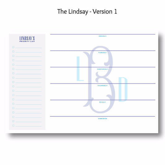 Lindsay - Personalized Desk Pad