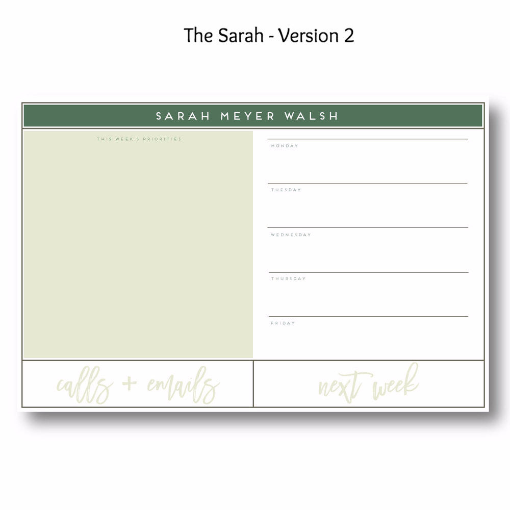 Sarah - Personalized Desk Pad
