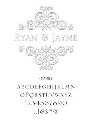 Custom Wedding Embosser 10005