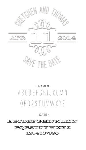 Custom Wedding Embosser 10007