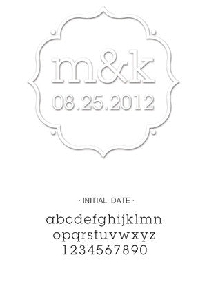 Custom Wedding Embosser 3013