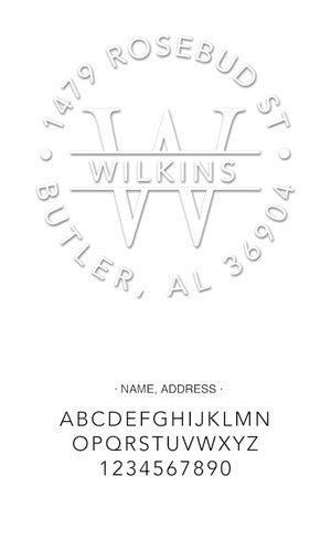 Custom Address Embosser 3014