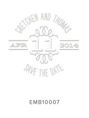 Custom Wedding Embosser 10007