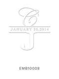 Custom Wedding Embosser 10008