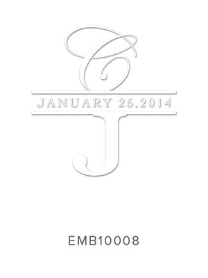Custom Wedding Embosser 10008