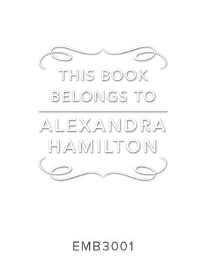 Custom Monogram Embosser 3001