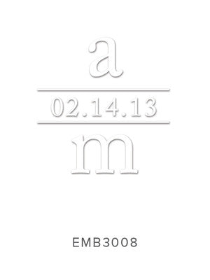 Custom Wedding Embosser 3008