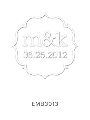 Custom Wedding Embosser 3013