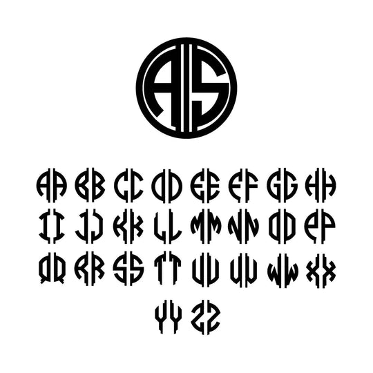 Gatsby Monogram Coaster Set of 4