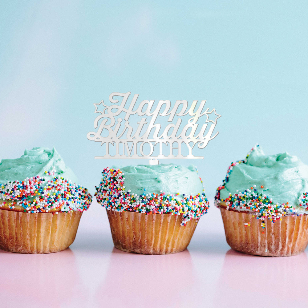 Happy Birthday Cupcake Topper