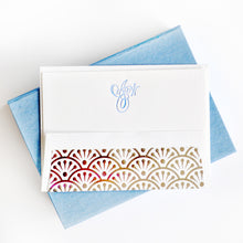 Load image into Gallery viewer, Petite Silk Stationery Box - Light Blue
