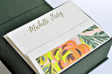Load image into Gallery viewer, Petite Silk Stationery Box - Pine
