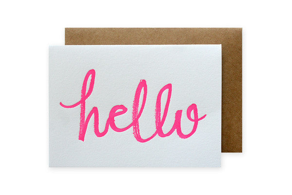 Note Card Hello Hello Note Cards | Paper & Pearl