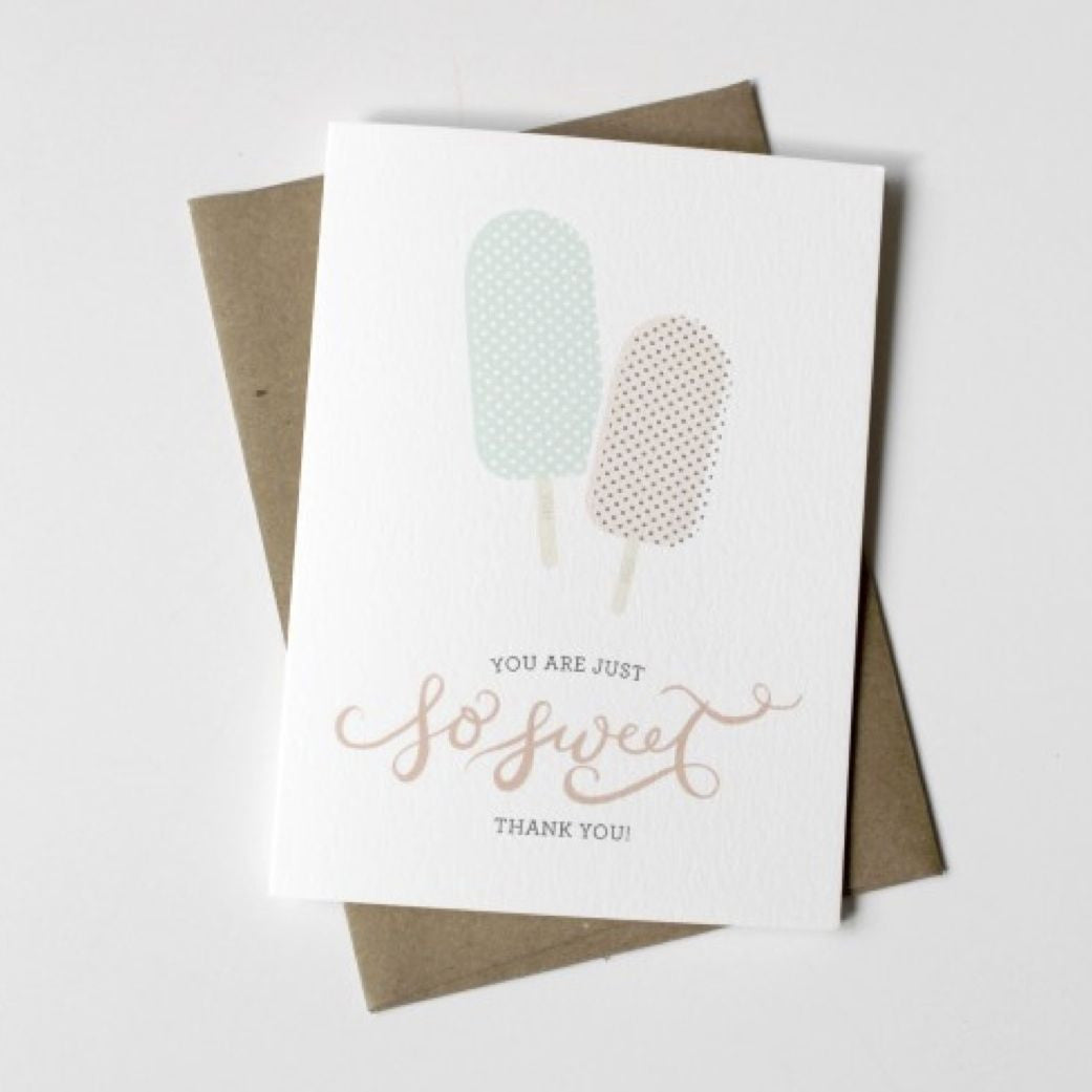 la Happy Ice Cream Thank You Notes