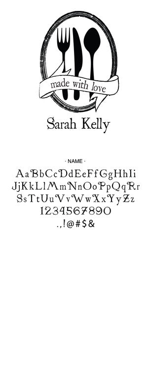 Custom Kitchen + Craft Stamp CSK10001