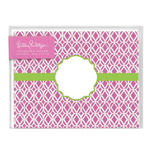 Bamboo Pink Folded Notes by Lilly Pulitzer®
