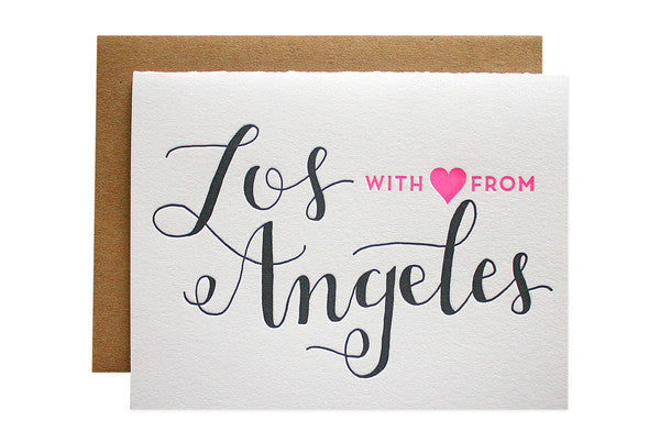 With love from Los Angeles note cards