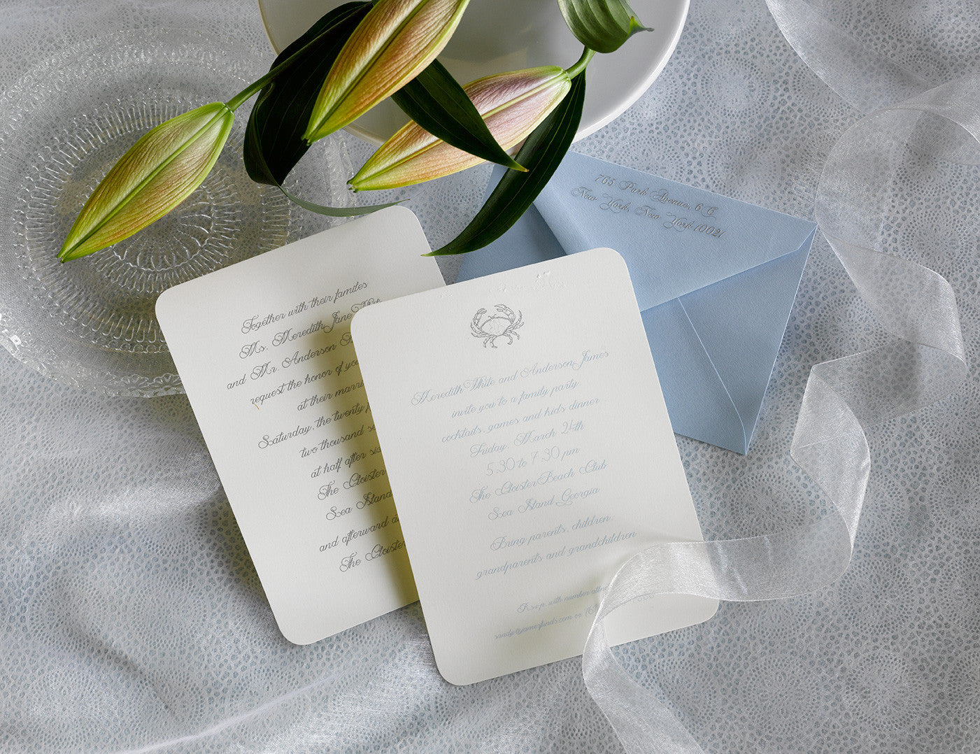 Letterpress Wedding Invitation — Paper in the Park