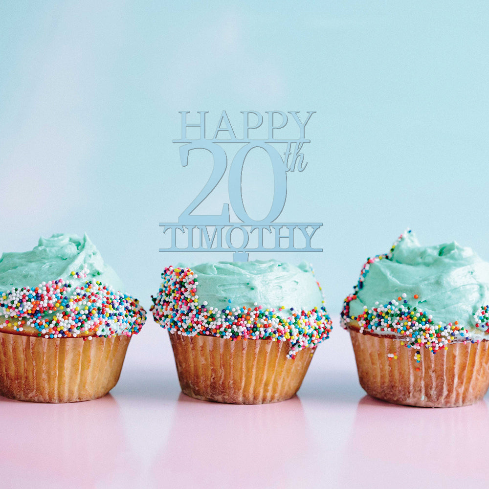 Number Birthday Cupcake Topper