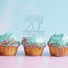 Load image into Gallery viewer, Number Birthday Cupcake Topper
