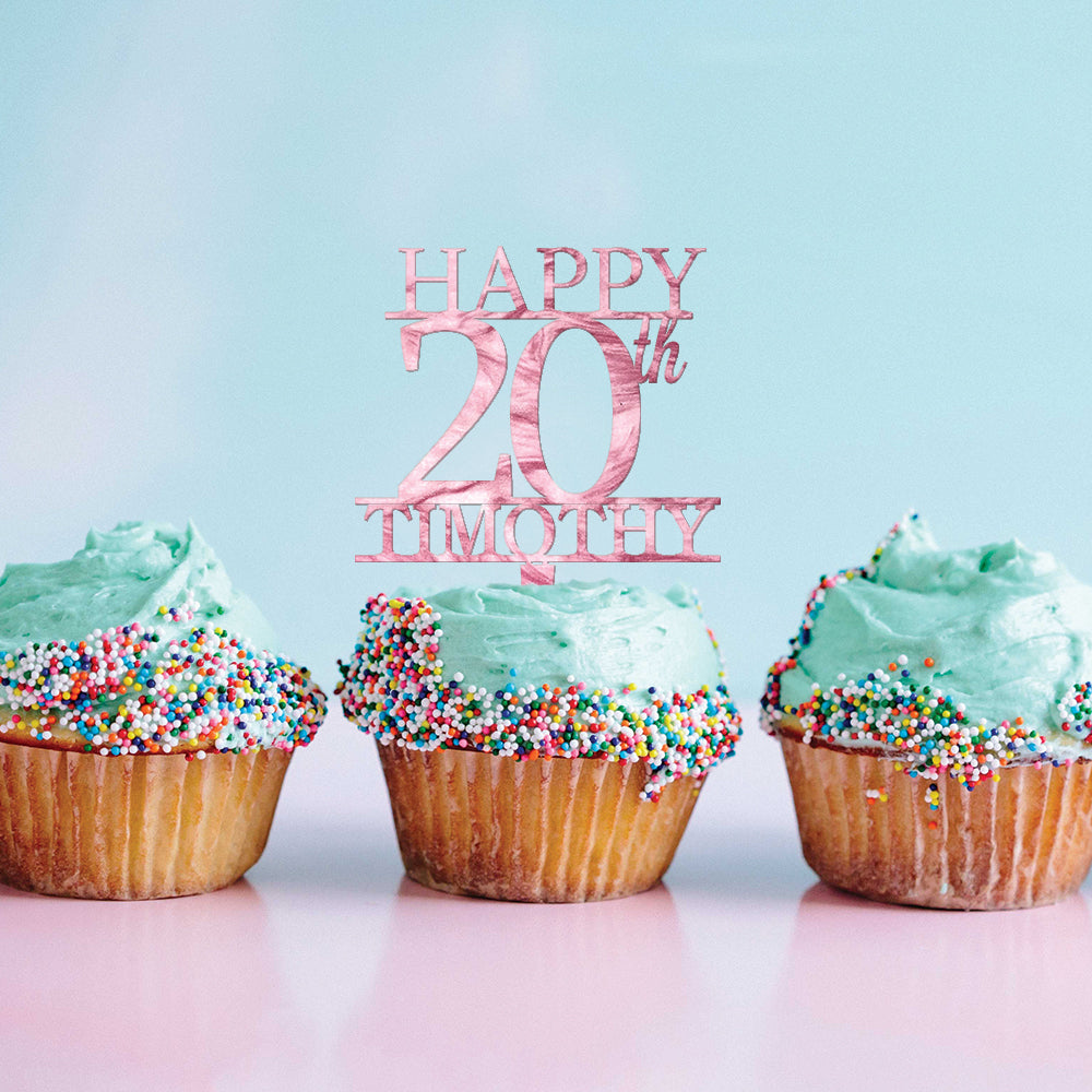 Number Birthday Cupcake Topper
