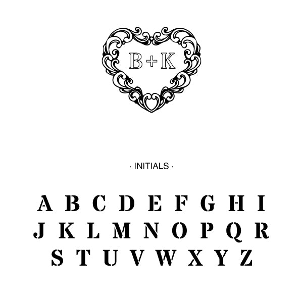 Ornate Heart Cupcake Topper