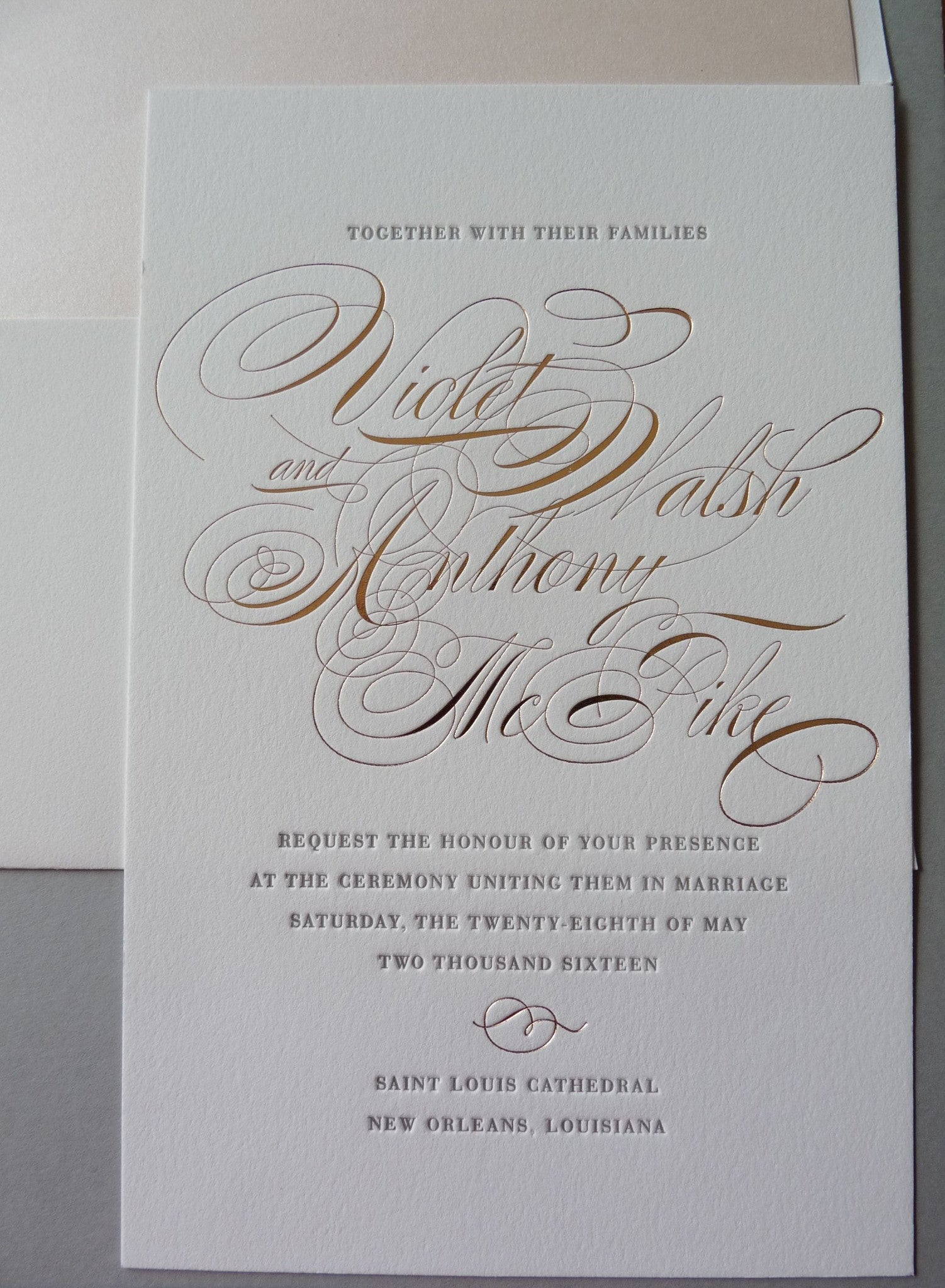 Violet - Haute Papier Luxe Deux Wedding