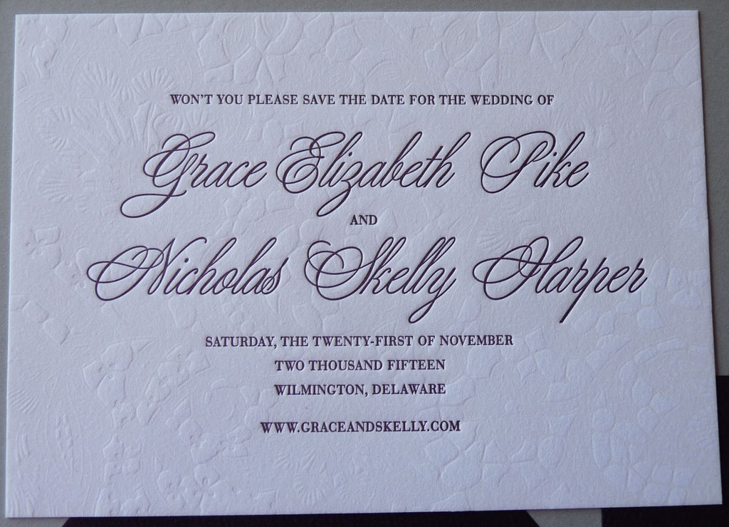 Grace - Haute Papier Luxe Deux Save the Date