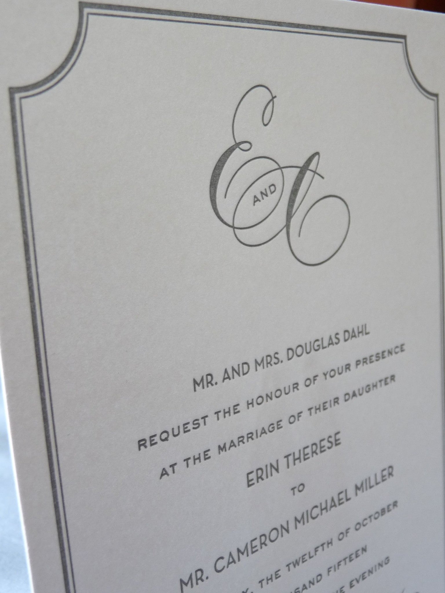Erin - Haute Papier Luxe Deux Wedding