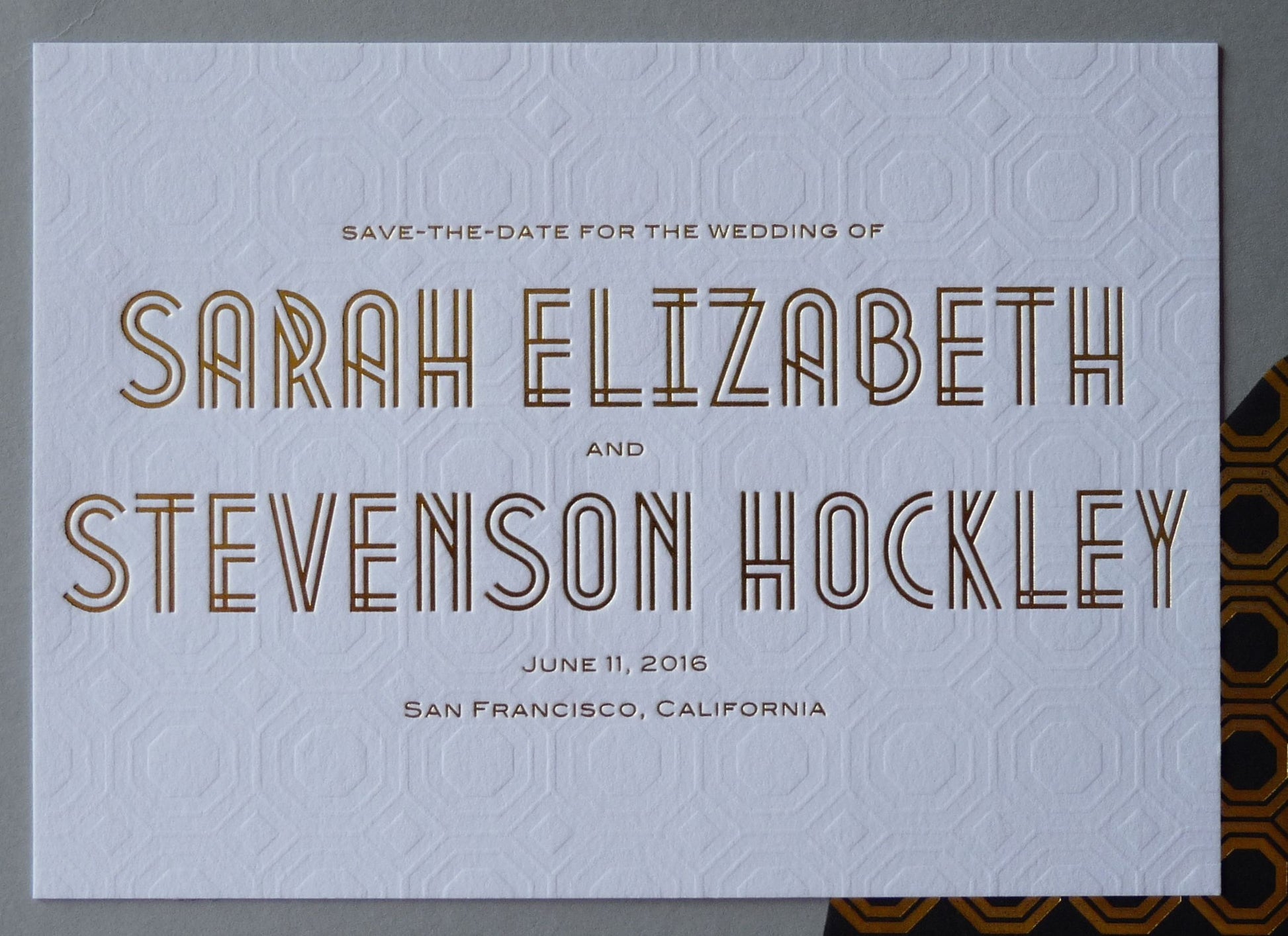 Sarah - Haute Papier Luxe Deux Save the Date